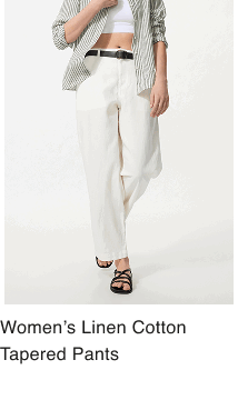 product11women0linen0cotton0tapered0pants