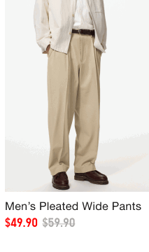 product12men0pleated0wide0pants