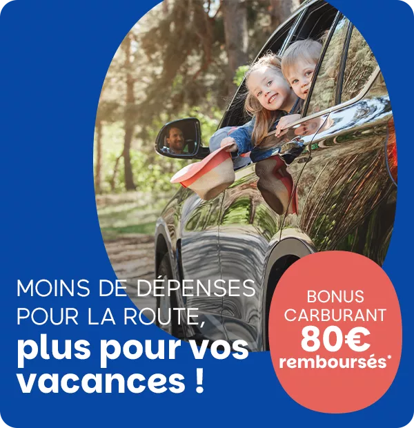 Offre carburant : 80€ remboursés en bon d'achat