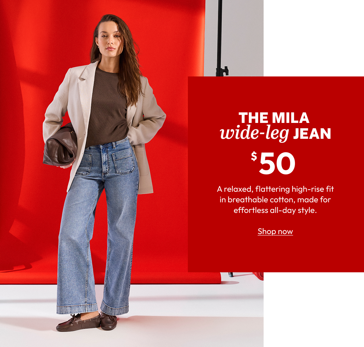 THE MILA wide leg JEAN