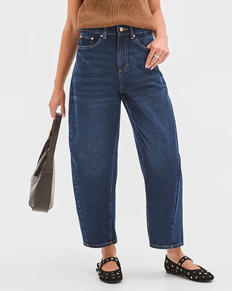 Petites barrel leg jean