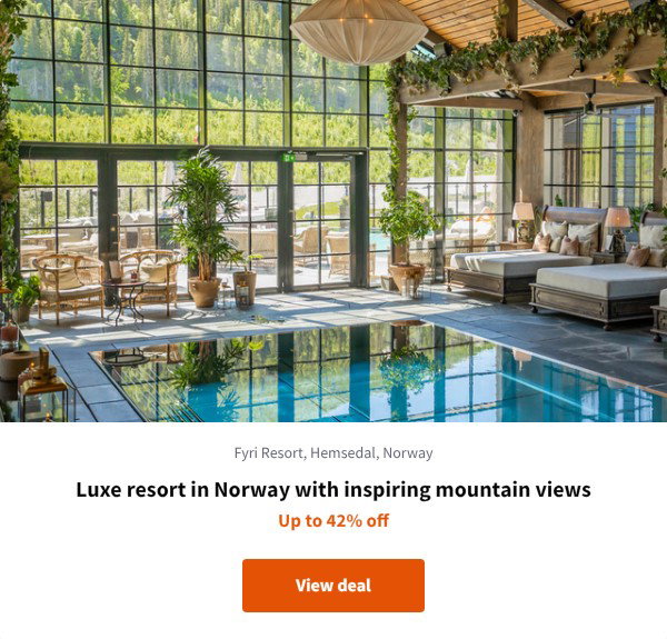Luxe resort in Norway with inspiring mountain views
