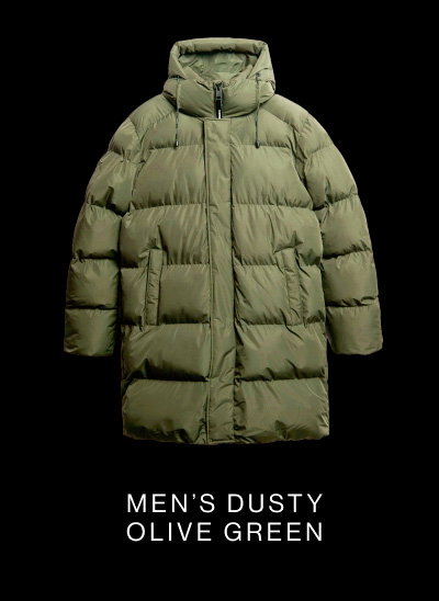 Hooded Sports Puffer Mid Jacket