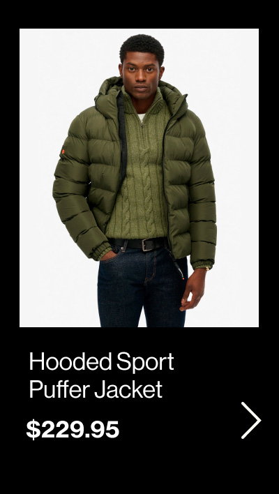Hooded Sports Puffer Jacket