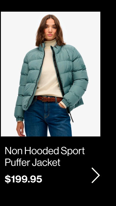 Non Hooded Sports Puffer Jacket