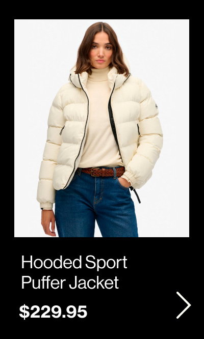 Hooded Sports Puffer Jacket