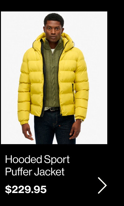 Hooded Sports Puffer Jacket