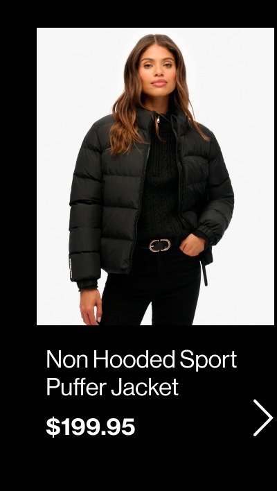 Non Hooded Sports Puffer Jacket