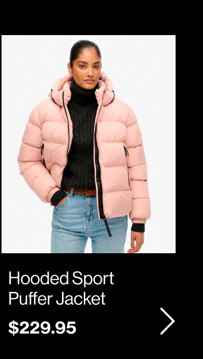 Hooded Sports Puffer Jacket