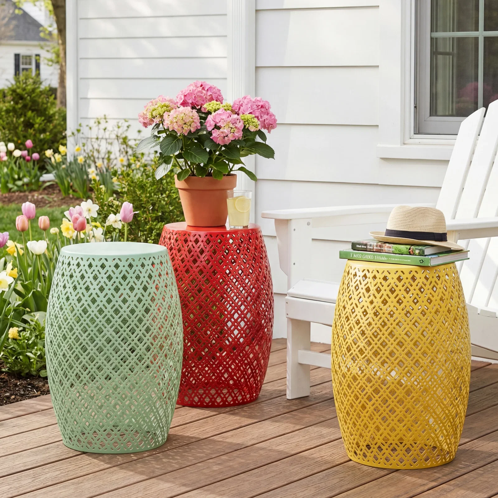 Image of Metal Barrel Stool