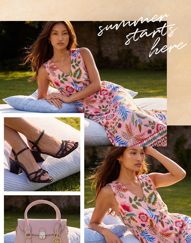 Tropical Floral Midi Dress