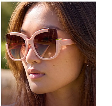 Ruby Rocks 'Elizabeth' Square Sunglasses In Pink