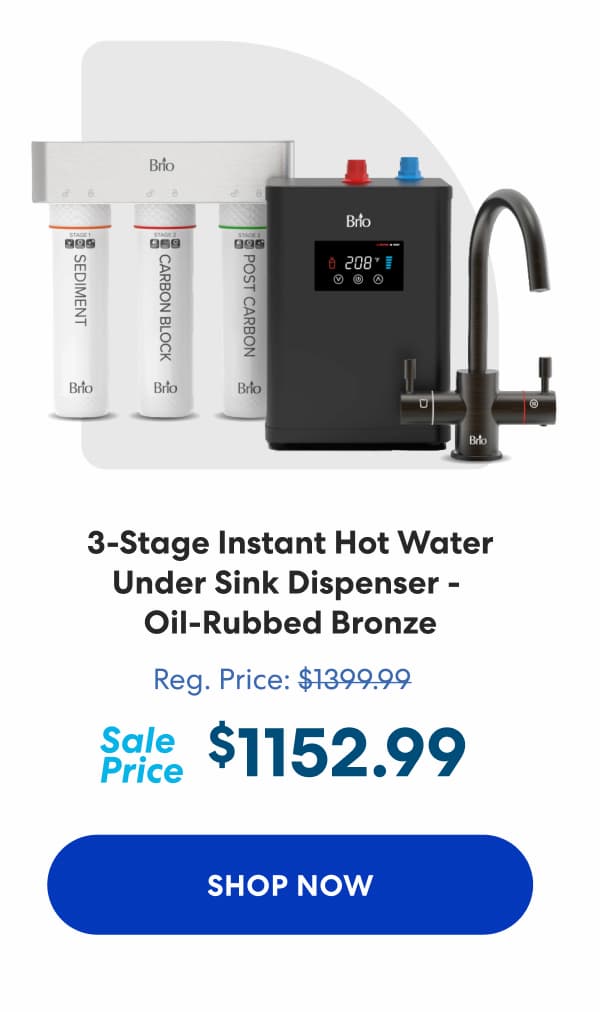 3-Stage Digital Instant Hot Water Undersink Dispenser System - Oil-Rubbed Bronze