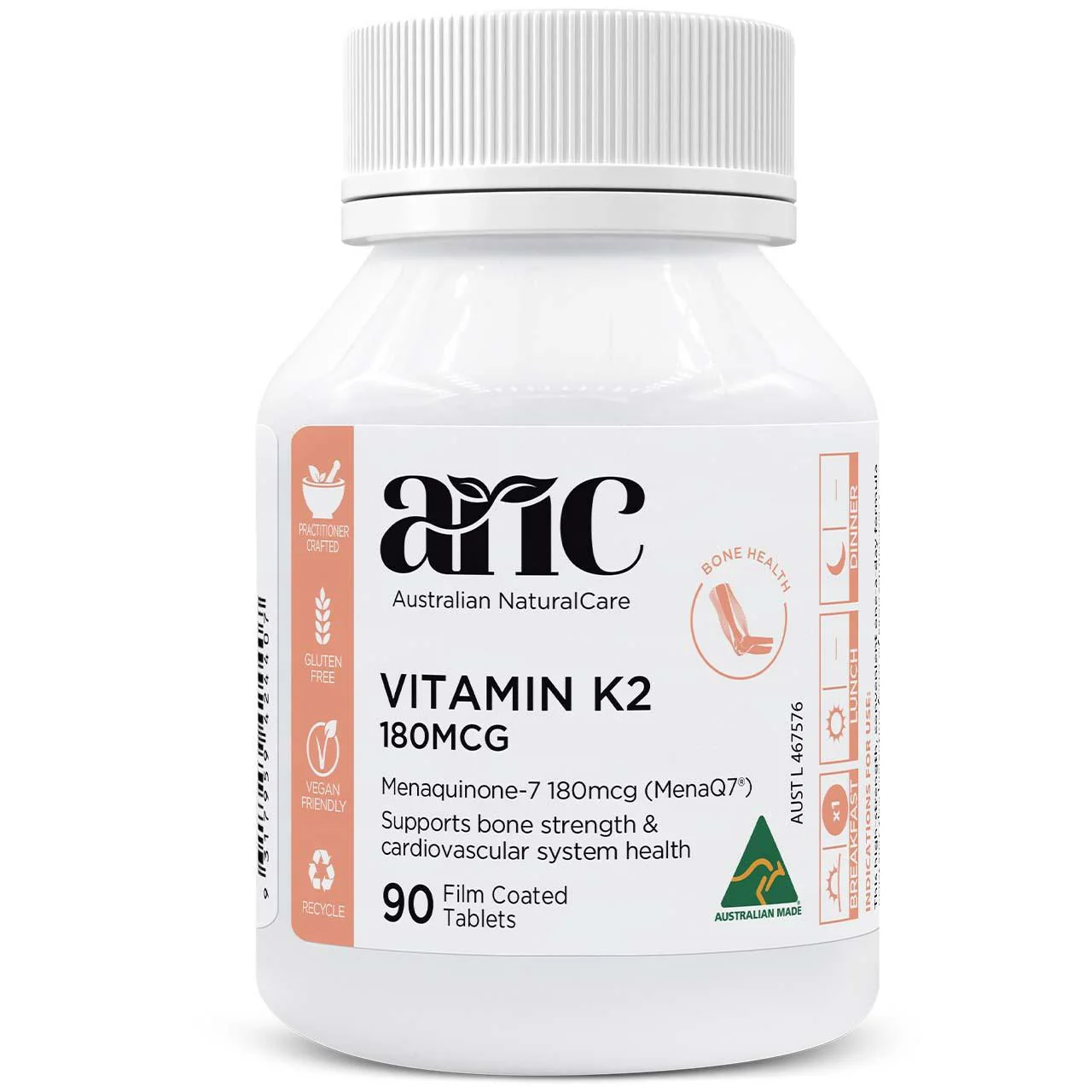 Image of Vitamin K2 180mcg 90 tabs
