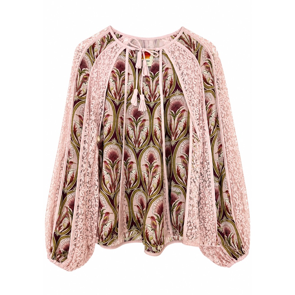 Image of Birds Tree Blouse - Garden Medal