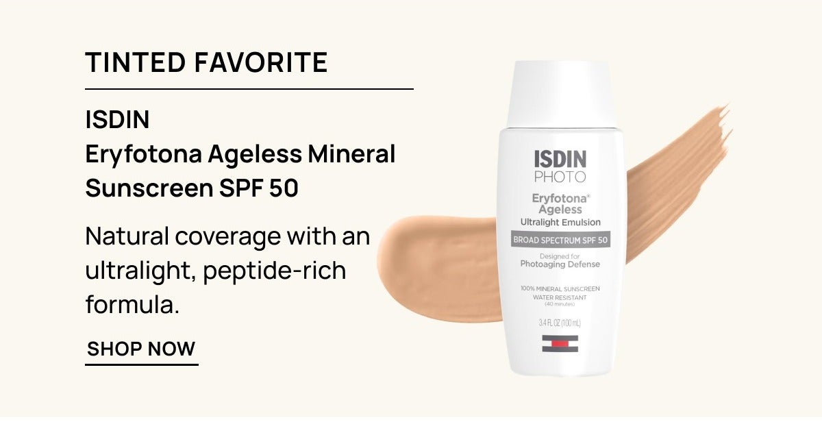 ISDIN Eryfotona Ageless Mineral Broad-Spectrum Tinted Face Sunscreen SPF 50 (1.7 fl. Oz)