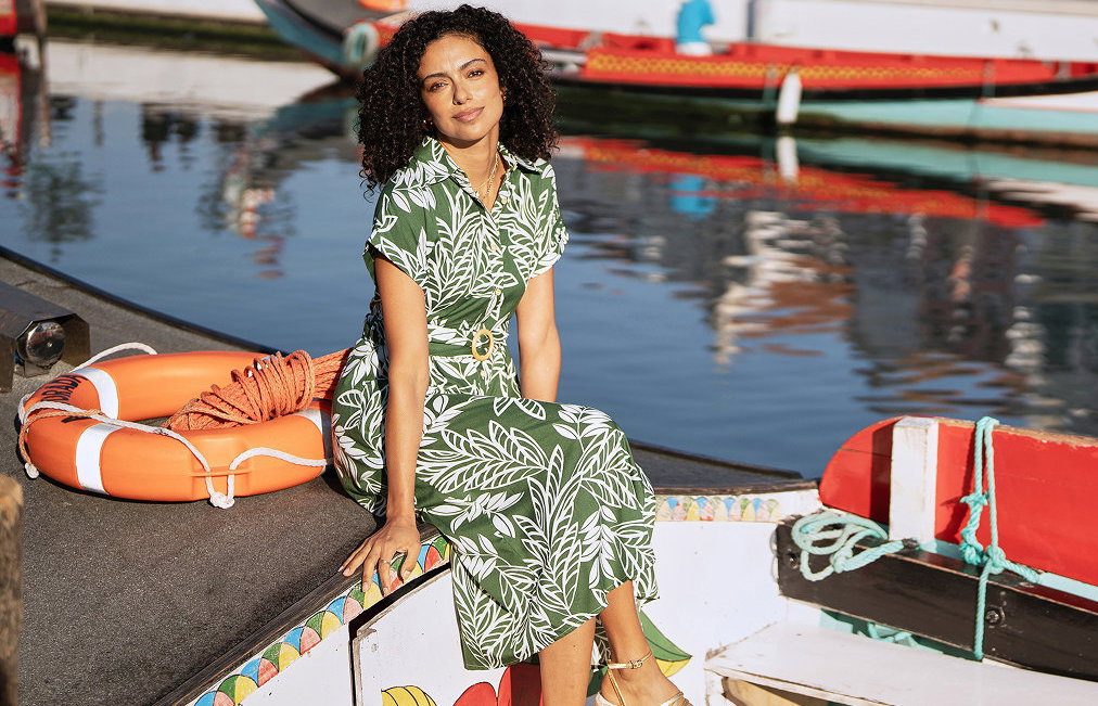 Multicoloured floral maxi dress