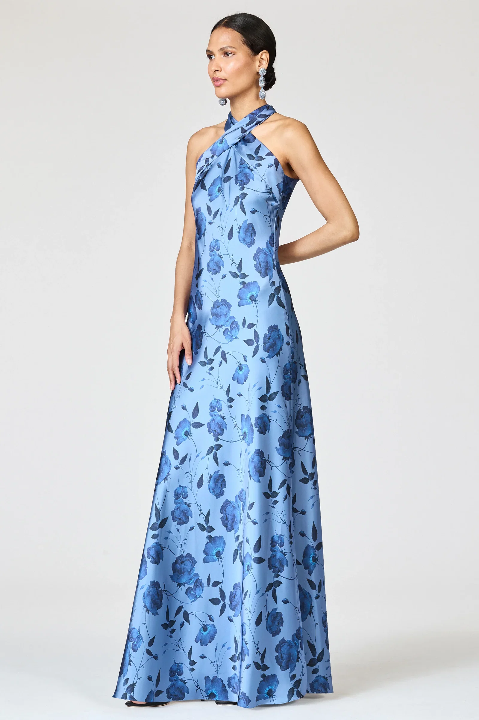 Image of LAURANT GOWN - WILD STEEL ROSES