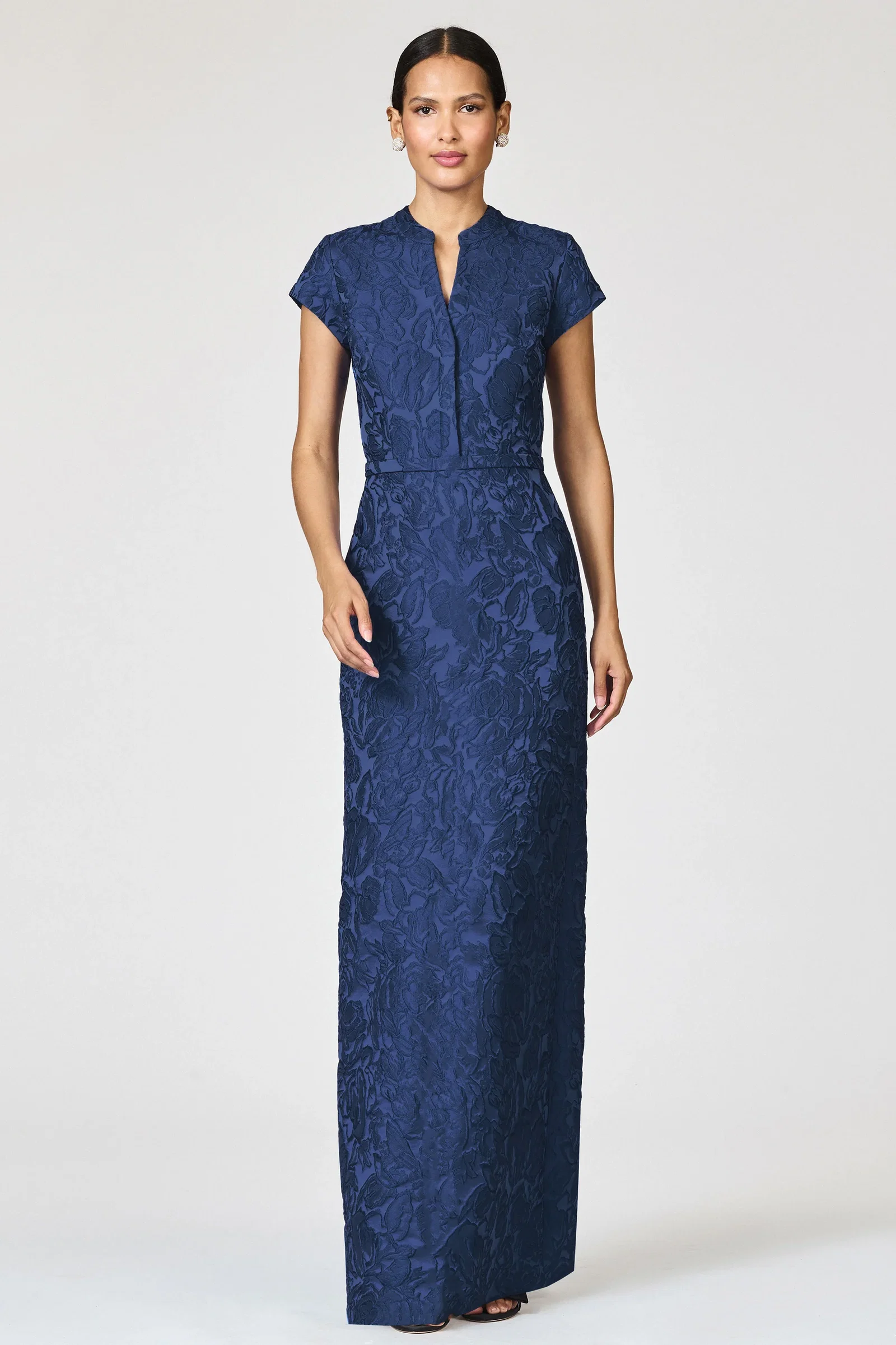 Image of CLOQUE JUSTINE GOWN - MIDNIGHT
