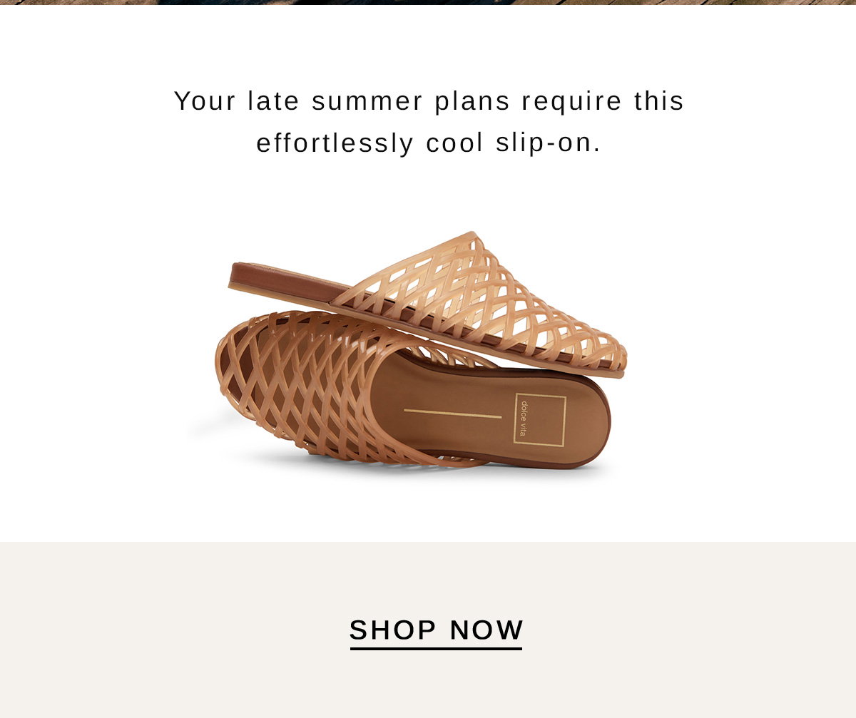 Your late summer plans require this effortlessly cool slip-on - Shop Now