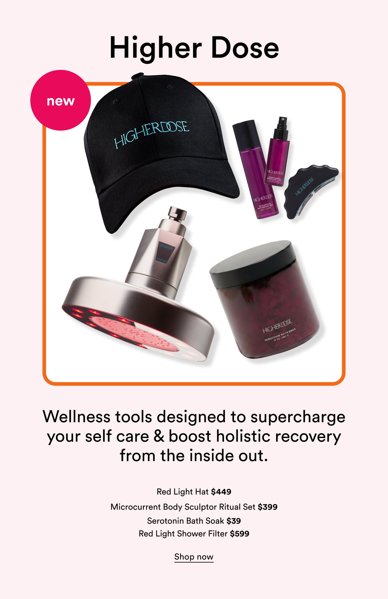 Higher Dose | Wellness tools designed to supercharge your self care & boost holistic recovery from the inside out. | Shop now