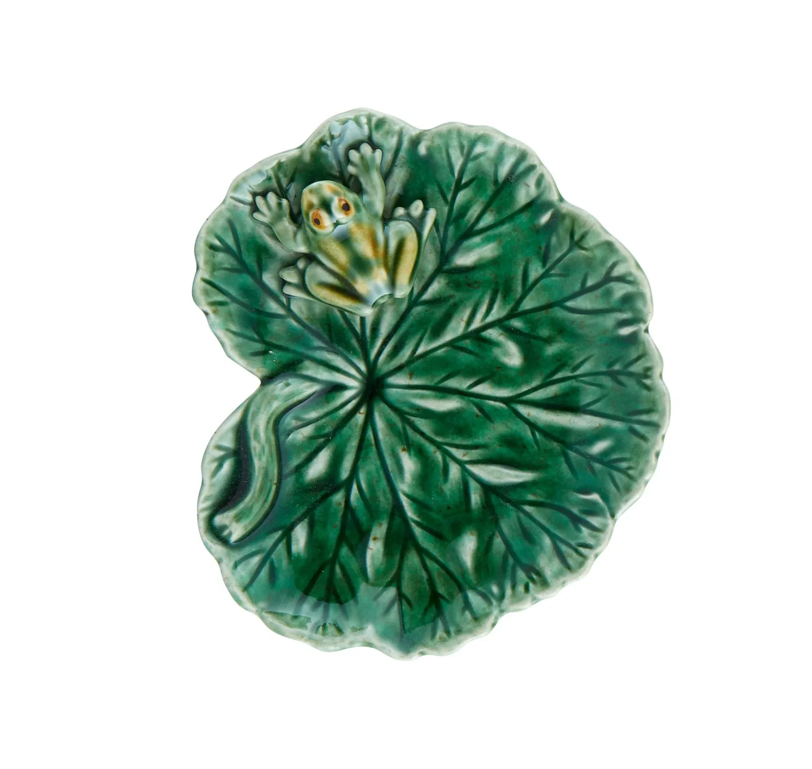 Image of Geranium Leaf with Frog