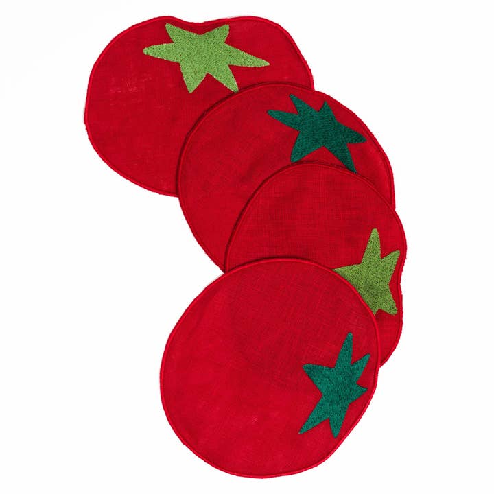 Image of Tomato Cocktail Napkins, Set of 4