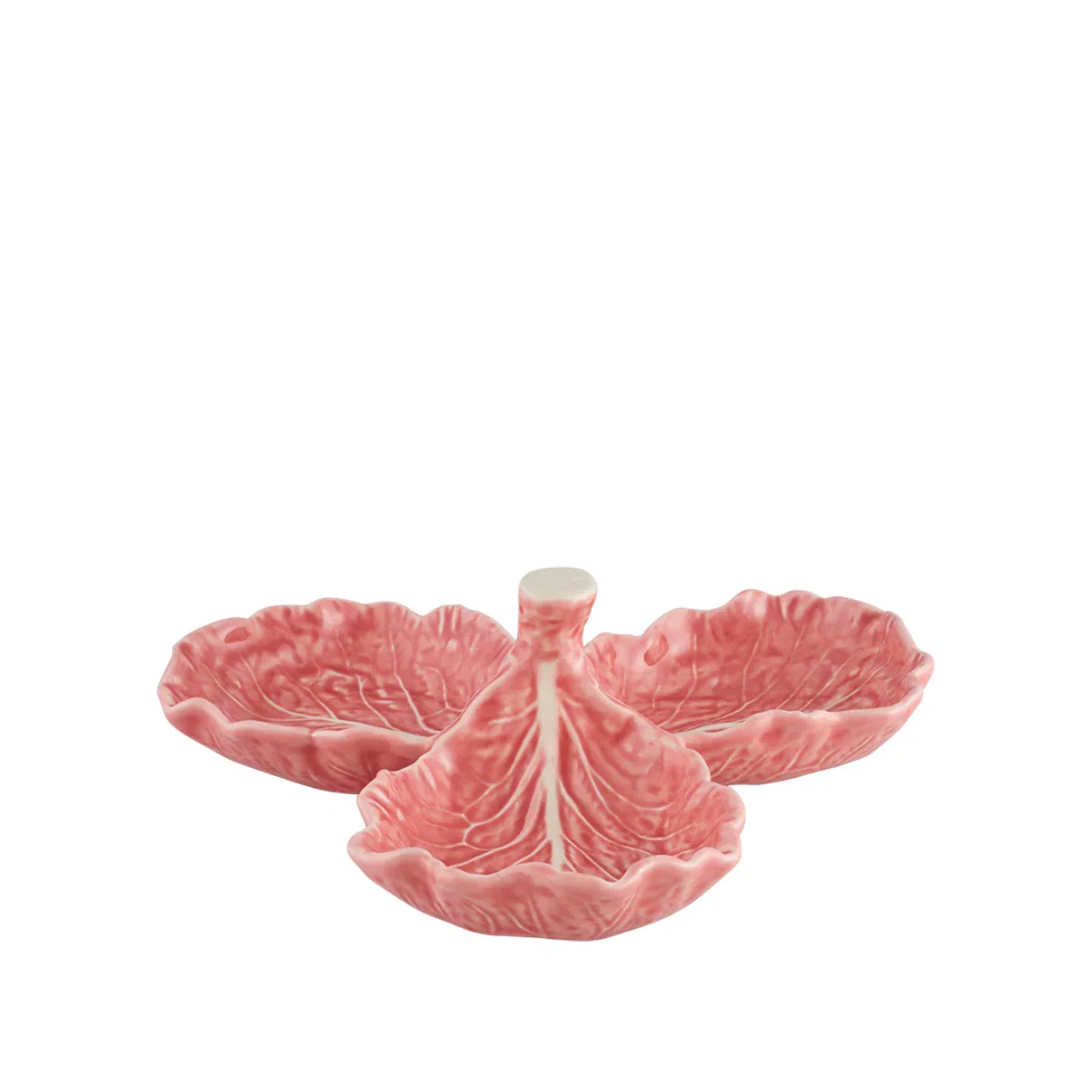 Image of Bordallo Pinheiro Cabbage Olive Dish, Pink