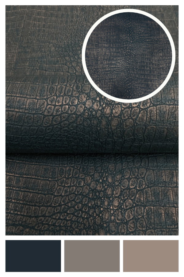 Out of Africa Crocodile Wallpaper Brown Rasch 715477