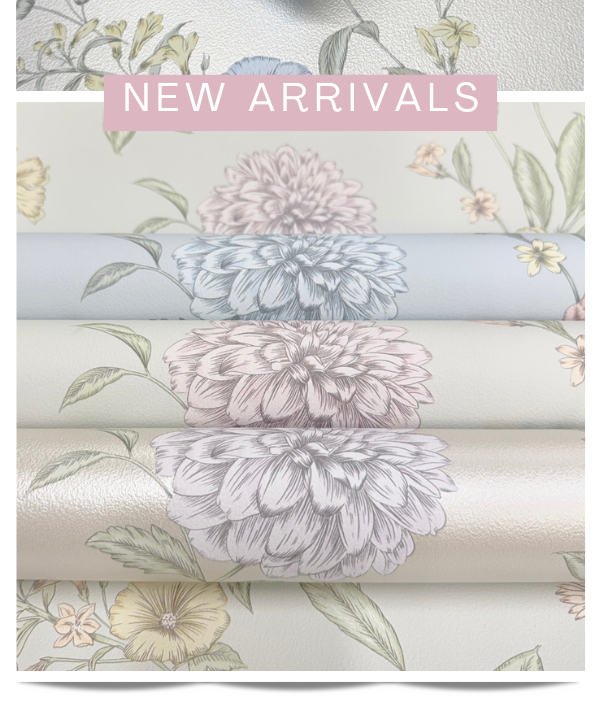 Chelsea Floral Wallpaper Multi / Pearl Rasch 100302