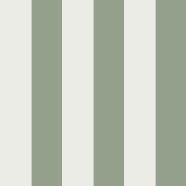 Regency Stripe Wallpaper Sage Green / Cream World of Wallpaper 1121