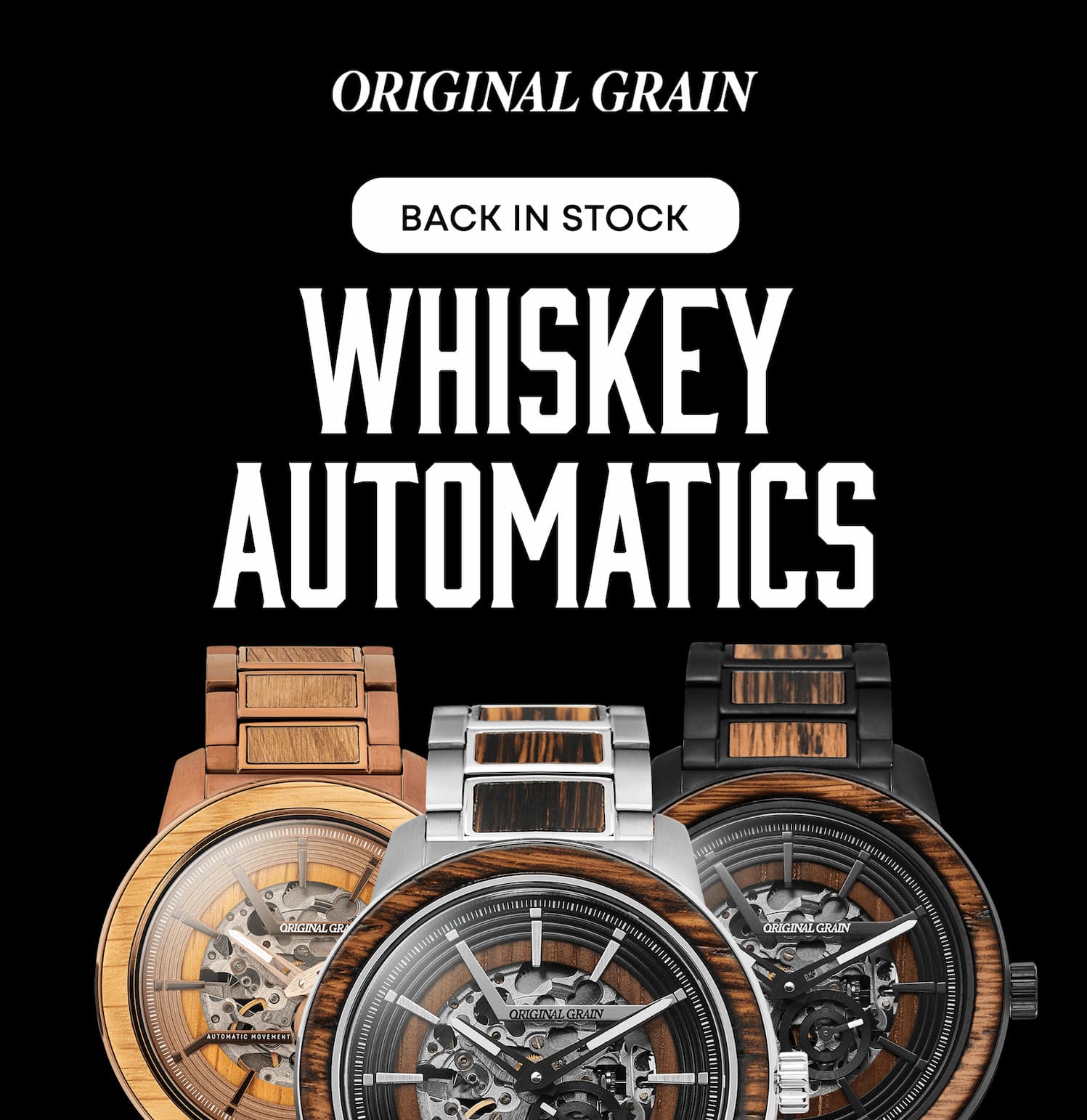 Whiskey Automatics Back in Stock