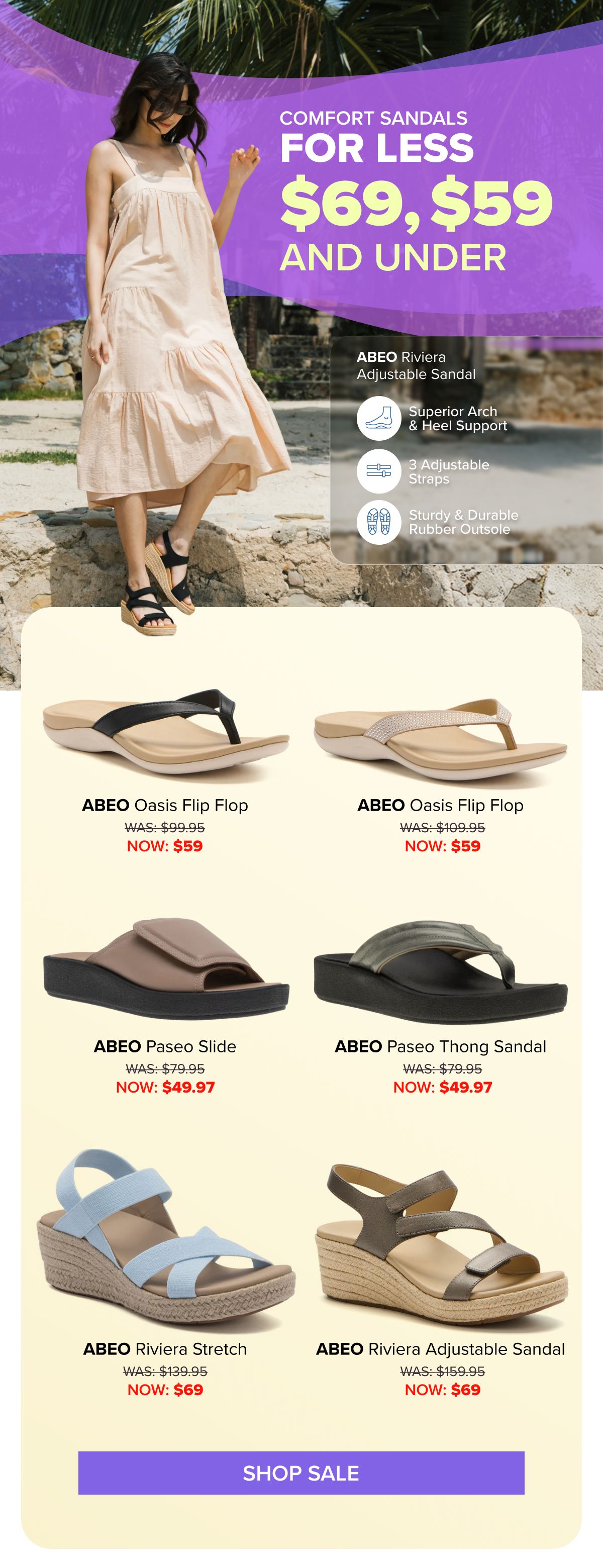 Comfort Sandals For Less