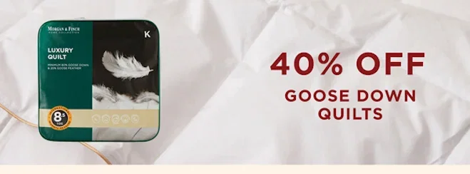 40% Off Goose Down Quilts