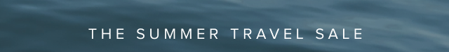 The summer travel sale