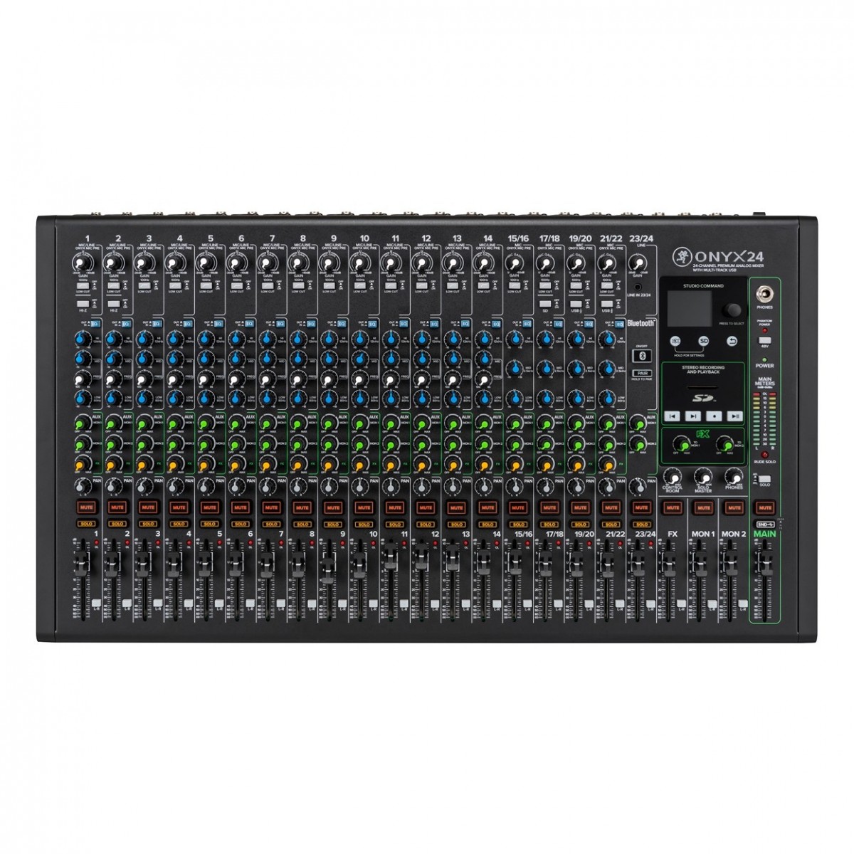Mackie ONYX 24 Mélangeur Analogique à 24 Canaux avec USB Multipiste
