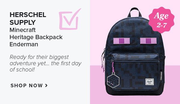Herschel Supply Minecraft Heritage Backpack Enderman
