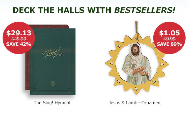 Deck the Halls with Bestsellers! The Sing! Hymnal | Ornaments