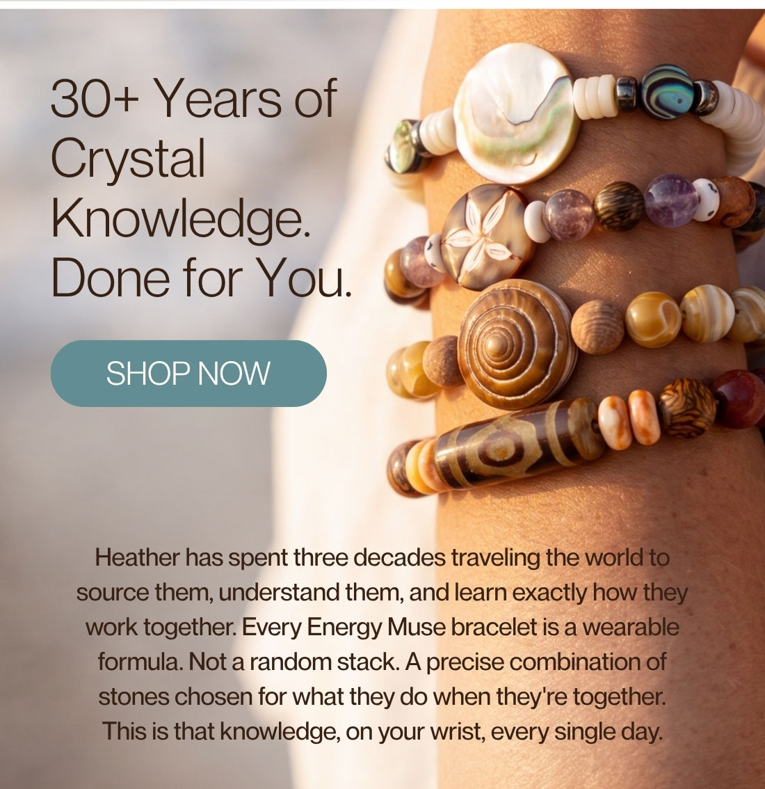 30+ Years of Crystal Knowledge.  Done for You.