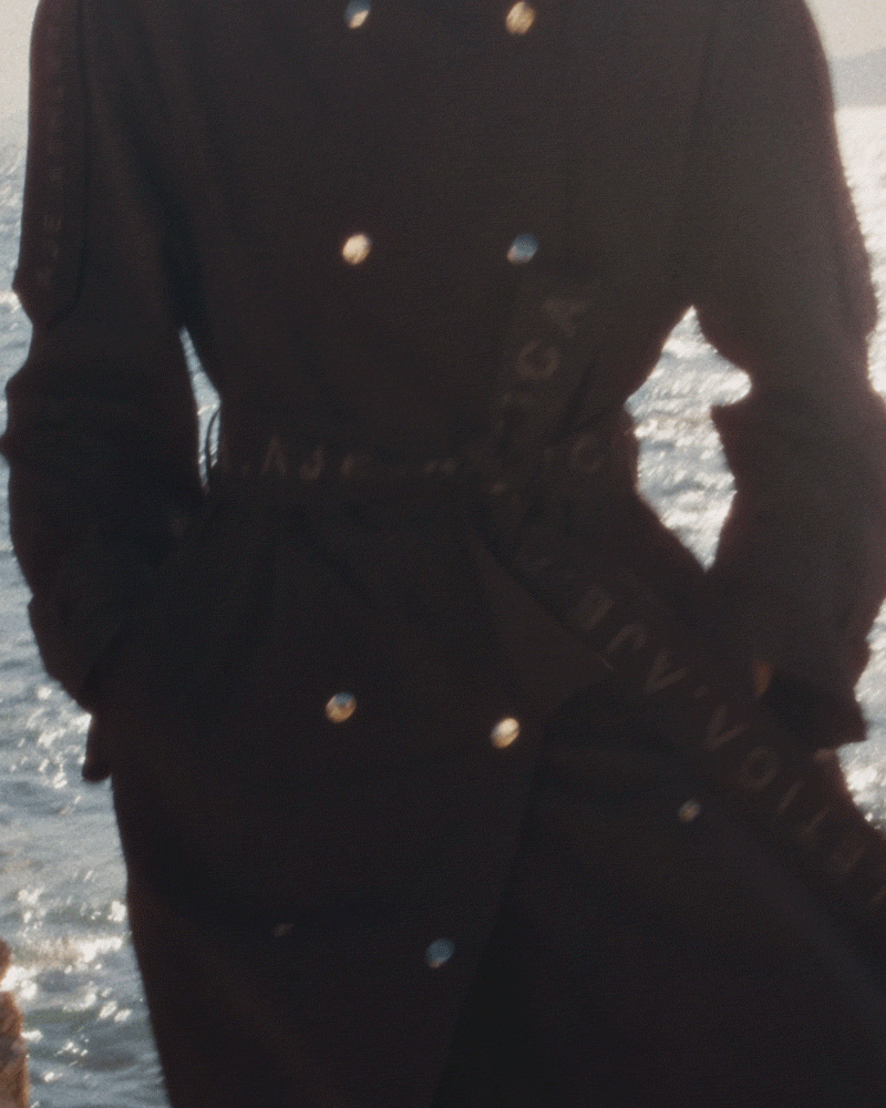 Textured AA Trench Coat