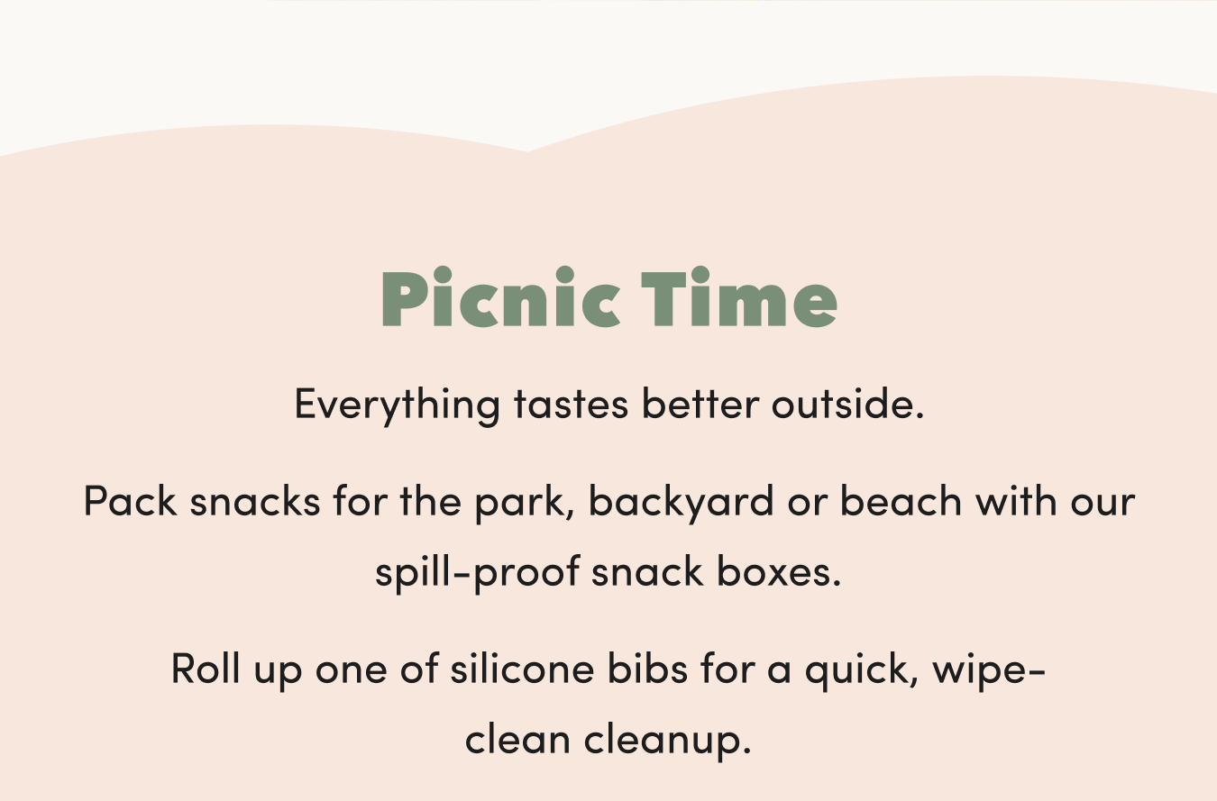 green and black text on a peach background