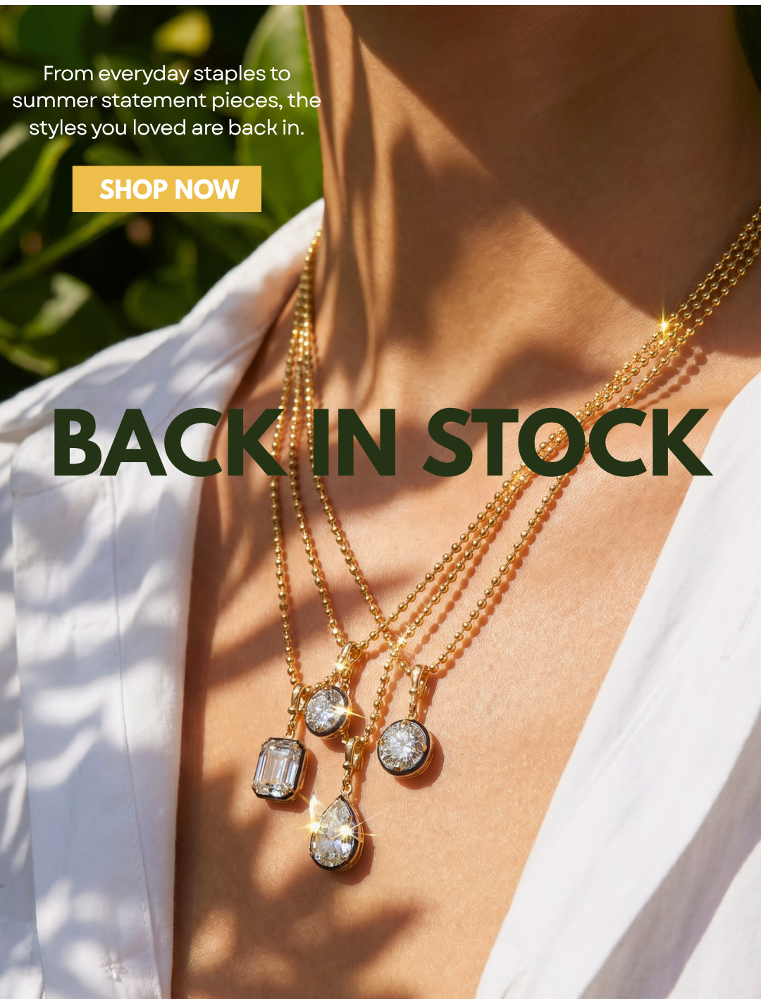BACK IN STOCK