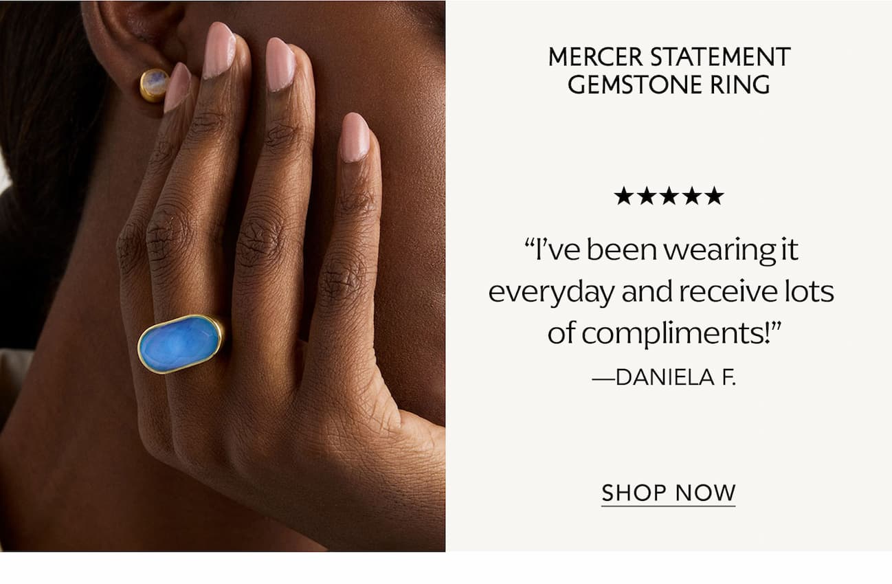 Mercer Statement Gemstone Ring.