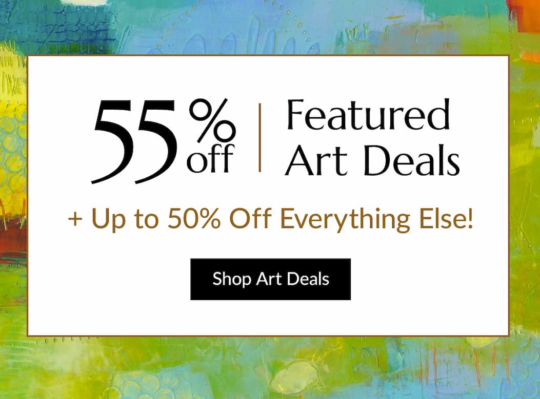 55% off featured art deals starts now!