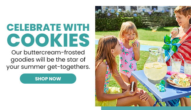 Celebrate with Cookies - Our buttercream-frosted goodies will be the star of your summer get-togethers.