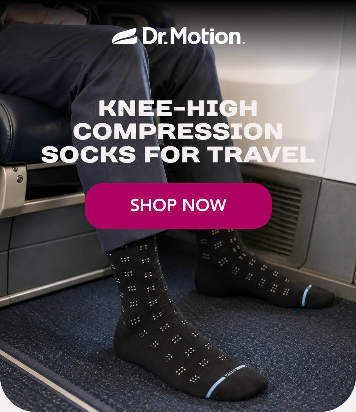 Knee-High Compression Socks for Travel   SHOP NOW