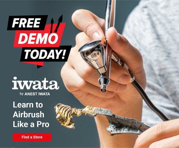 Free Demo Today! Learn to Airbrush like a pro with Iwata
