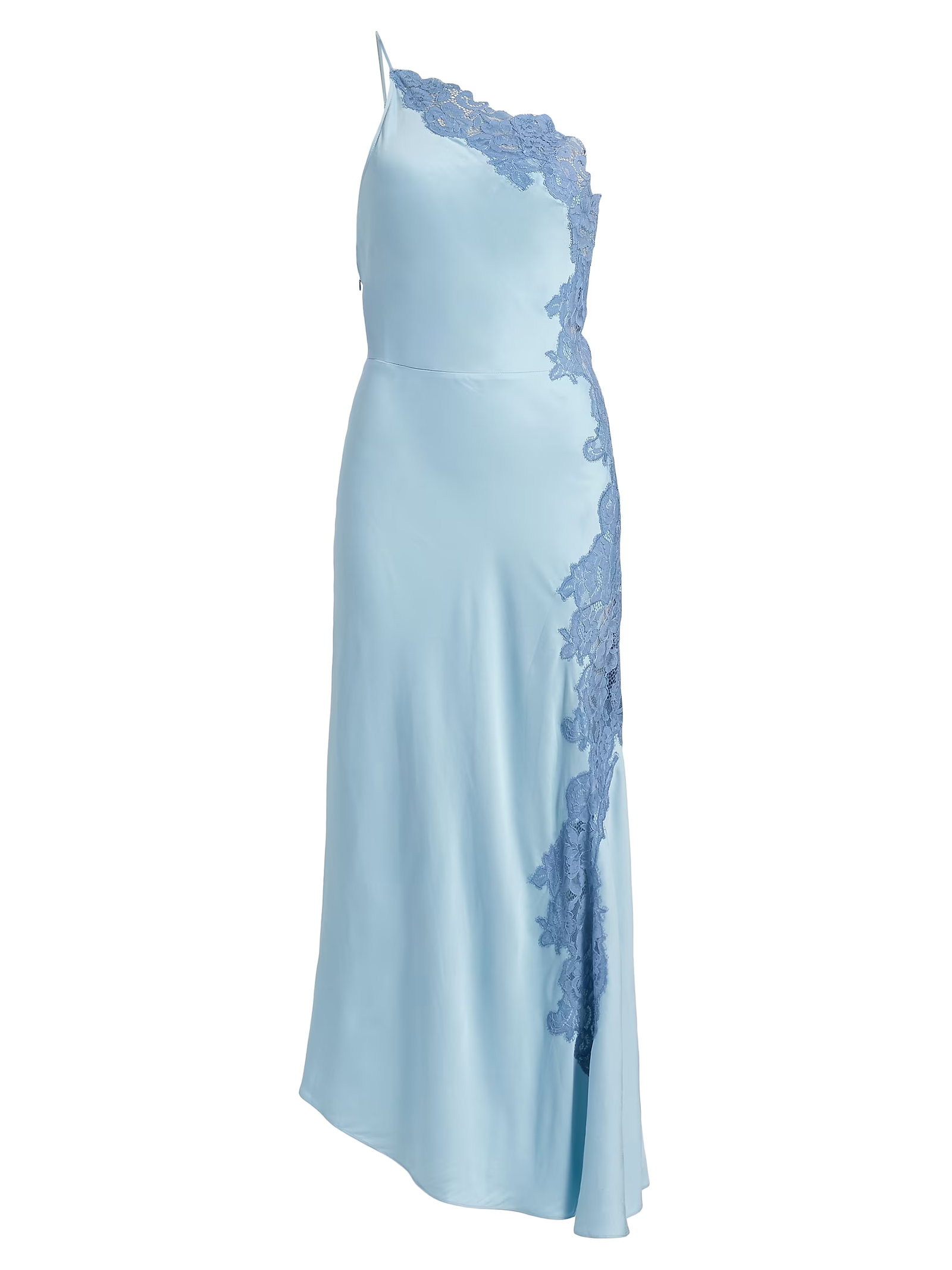 A.l.c. Lou Lace-Trim Satin Midi-Slipdress