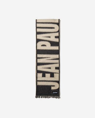 Oversized Logo Scarf Black