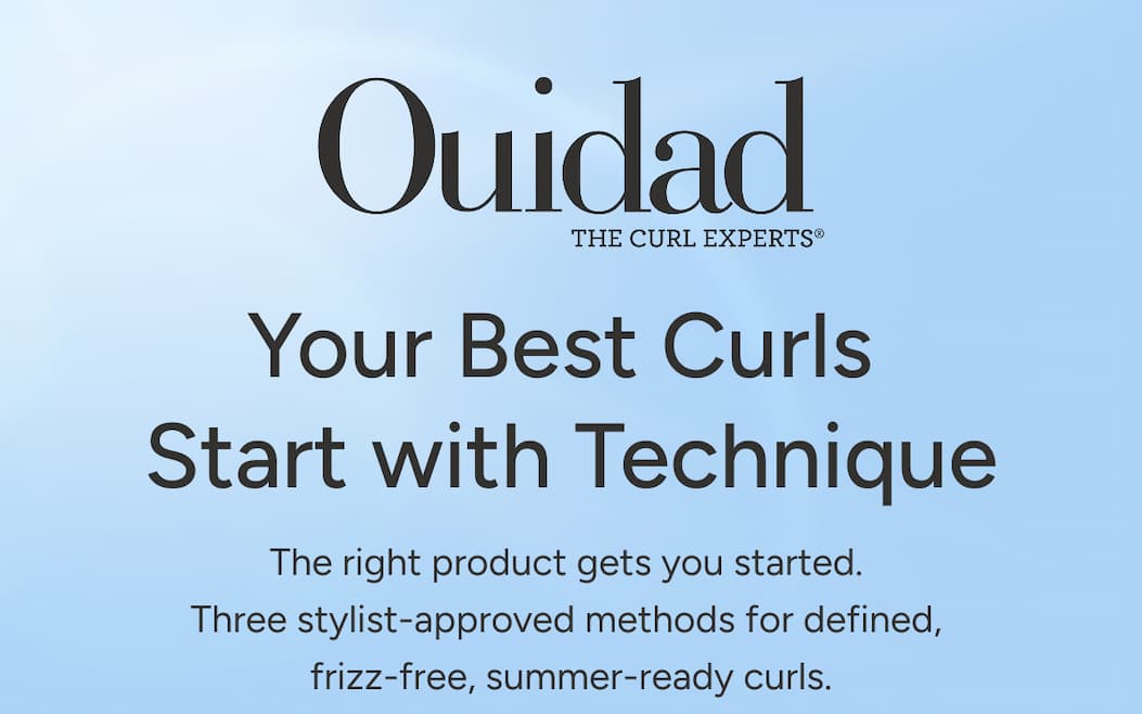 Your Best Curls Start with Technique - The right product gets you started.  Three stylist-approved methods for defined,  frizz-free, summer-ready curls.